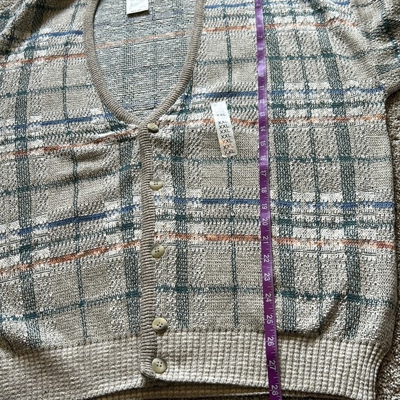 Cardigan button Vneck long sleeve Giorgio Di Firenze made in Italy sz XXL - Picture 3 of 9